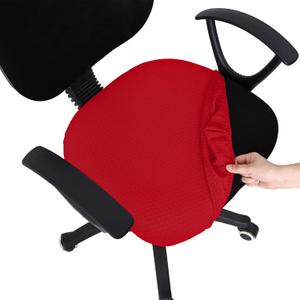 Smiry Stretch Jacquard Office Computer Chair Covers, Removable Washable Universal Desk Rotating Chair Slipcovers Protector, Seat + Backrest Cover