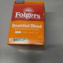 Folgers Breakfast Blend Coffee, Mild Roast, Keurig K-Cup Pods, 10 Count Box (EXP 11/21/26)