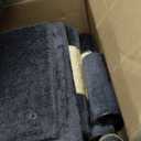 37-inch Cat Tree Tower with Multi-Level Cat Condo, Scratching Posts,2-Door Cat Cave,Grey