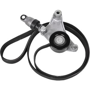 Drive Belt Tensioner Pulley and Serpentine Belt Component Kit 38216+7PK1940 Compatible with 2004-2006 Toyota Camry Solara 2005-2006 Scion tC 2.4L Drive Belt Tensioner Assembly Replace OE#16620-28090