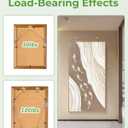 Picture Hanging Wire Kit Heavy Duty, 70PCS Picture Hanging Kit for Large Frame/ Mirror up to 50lbs/ 100lbs, including Adjustable Picture Wire, Hooks, D Rings, Frame Backing Clip, Mini Level