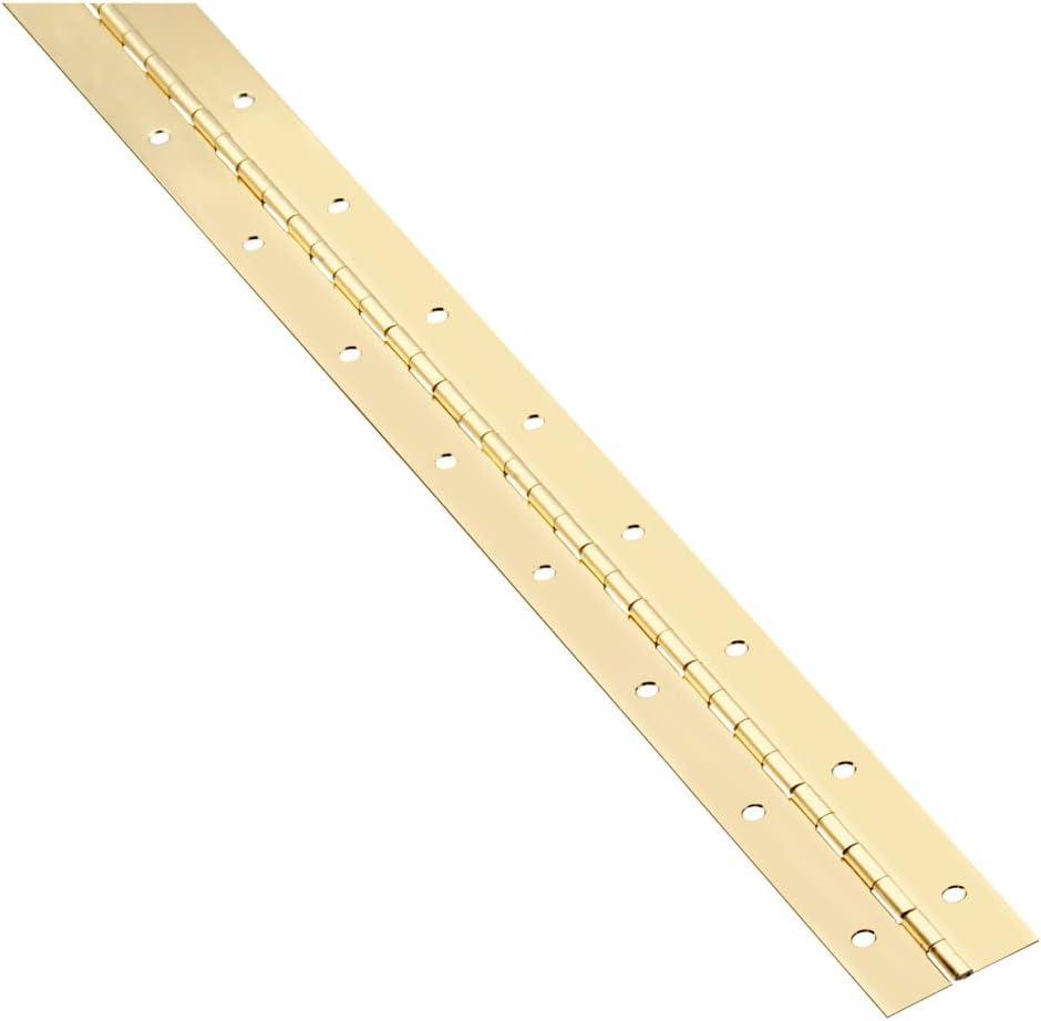 National Hardware N148-304 V570 Continuous Hinge in Brass,1-1/2" x 48"