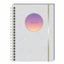 Colored Gradient Transparent Wirebound Notebook