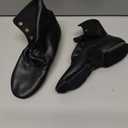 Black Split Sole Jazz Boots Leather Dancing Shoes for Girls Boys (Toddler/Little Kid/Big Kid),2Y