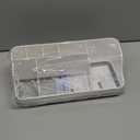 Bathroom Counter Organizer and Storage, 7 Slots Detachable Toothbrush Holders for Bathrooms, Anti-Slip Electric Toothbrush and Toothpaste Holder Countertop Vanity Organizer Accessories for Adults Kids (White Grey)