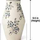 Blue and White Ceramic Vase, 11 Inch