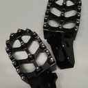 Motorcycle CNC 7075 Aluminum Foot Pegs Foot Pedals Rest Footpegs for Electric Bike Surron Sur Ron Ultra Bee Ultrabee Black