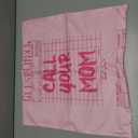 Funny Pink Call Your Mom Pillow Covers 18x18, Cute College Dorm Decor, Trendy Retro Pink Throw Pillow Covers for Girls Room Dorm Bedroom Decor, Gifts for College Girls, Set of 1