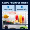 FRESH AF-1 Refrigerator Air Filter Replacement for Frigidaire - Compatible with Models: AF-1, FRGPAAF1, RAF-1 - Advanced Carbon Filter Technology - (3 Pack) Air filter by MIST