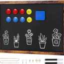 Magnetic Chalkboard, 12x16 Inches Blackboard for Wall, Black Dry Erase Board for School, Office, Home, Bar and Restaurant Menu