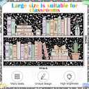 Large Classroom Rug 5' x 7.6' Flame-Retardant Rug,Bookshelf