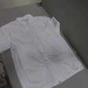ChefWorks Button Up Shirt, Color: White, Size Medium