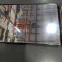 HIEEY 3 Way Mirror for Hair Cutting with LED,360 Trifold with Height Adjustable Telescoping Hooks,and 5X Magnification,for Makeup and Styling (Black)