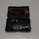 Blue Rechargeable LED Outdoor Flashlight, 6 Light Modes, Zoomable and Waterproof, Perfect for Camping, Hiking, and Fishing (USB Black)