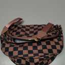 Bum Bags for Women Checkered Crossbody Bag Large Nylon Belt Purse Fanny Packs, Bonus with a Extra Strap