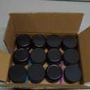 MotBach 24 Pack 1oz Tin Jars, 30ml Metal Tin cans, 1Ounce Aluminum tin can jar Containers with Screw Lid for Lotion Bars, Beard Balm, Spices, Salve, Balms, Toiletries, Creams, Samples, Makeup Cosmetic (Rose Gold)