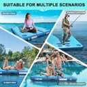 AWSUM Inflatable Floating Dock,6ft Air Platform Island for Water Activities