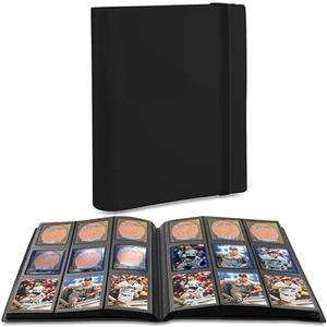 CTPOKO Trading Card Binder, 9-Pocket Sports Card Album Holder for TCG, MTG, Yugioh, Football, Basketball, Hockey and Baseball Cards - 30 Pages, 540 Card Capacity - Black