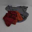 Ekouaer Womens Maternity T Shirts 3 Packs Flying Short Sleeve Side Ruched Postpartum Top Mama Pregnancy Clothes Caramel/ Grey/ Wine Red XL