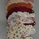 Mepase 10 Pcs Large Muslin Baby Girl Bibs Drool Teething Bibs Lap Shoulder for Boy Girls Teething(Elegant Colors)