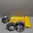 6 Pcs 5 FT Adjustable Agility Training Poles for Soccer, Basketball, Football, Horse, Dog-Speed and Agility Training Equipment Sports Training Poles with Rubber Bases and Bag