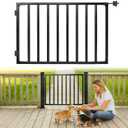 Avalution Deck Fence Gate Outdoor,32" H x 48" W, Metal Fence Gate Kit,Heavy Duty Outdoor Gates with Hinges and Latch,Anti-Rust Deck Gates for Decks,Patio,Garden,Yard,Residential Fences