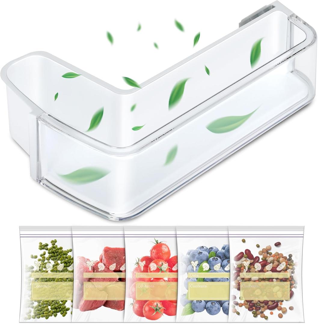 Upgraded DA97-12652A Door Shelf Basket Bin (Left Middle) Compatible with Samsung RF263TEAE, RF263BEAESR, RF265BEAESG, RF265BEAESR, Part number: 3973522 AP5623588 PS4176655 EAP4176655