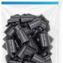 20 Pairs of 7/ 8-Inch（22.2mm）Wire Shelf Clips for Metal Shelving & Garment Racks – Plastic Locking Clips, Adjustable Layer Spacers (Black, 7/ 8)
