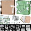 Wedding Guest Book Letters to The Bride Scrapbook | Wedding Planner Book and Organizer with DIY Blank Paper Photo Album Stickers, Decorative Paper Slips Photo Frames Strips