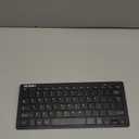 TECKNET 2.4G Wireless Keyboard - Mini Compact Keyboard with Media Hotkeys, 12-Month Battery Life, Compatible with PC, Desktop, Laptop, Smart TV - Black