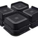 Bed Risers 2 Inch Heavy Duty, Furniture Risers for Bed Desk Table Sofa Couch，Oversized Bed Lifts Risers, Support up to 5000 Lbs(8 Pack Black)