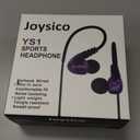 Sport Headphones Wired Over Ear In-ear Earbuds for Kids Women Small Ears Comfortable, Earhook Earphones for Running Exercise Jogging, Ear Buds with Microphone and Volume for Cell Phones Purple