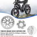 Hydraulic Brake Rotor For Ridstar Q20/Q20 Pro/H20pro/H26pro, Fits Front Rear Disc Brake Disc Set Hydraulic Brake Rotor For Ridstar Q20 Part