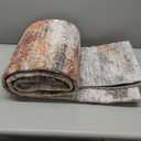 5x7 Area Rugs, Abstract Morden Soft Washable Rug, Non-Slip Low Pile Rugs for Living Room, Bedroom, Dining Room, Home, Office(Grey & Brown)