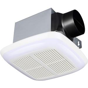 Tech Drive Very-Quiet 80 CFM, 1.5 Sone No Attic access Needed Installation Bathroom Ventilation and Exhaust Fan With LED light 4000K 800LM (80CFM),Ceiling Mounted Fan,Easy to Install
