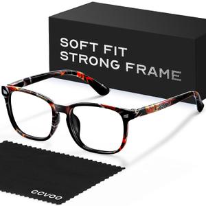 CCVOO +2.5 Reading Glasses for Women, Eyeglasses, Blue Light Readers for Women, Computer Eye Glasses, Cheaters