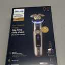 Philips Norelco Shaver i9000 Prestige Ultra, Wet & Dry Electric Shaver, Dark Slate, SenseIQ Pro Technology, Triple Lift & Cut System, 360 Rotating NanoTech Precision Blades, Quick Clean Pod, XP9402/86 (i9000 Prestige + Charge Stand, QCP & Trimmer, Black)