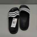 adidas Unisex-Adult Adilette Shower Slip On Slides (8 Women/7 Men, Black/White/Core Black)