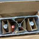 Rinweey Touch Control Table Lamps Set of 2, Modern Silver Bedside Lamps with USB A+C Ports & AC Outlet, 3 Way Dimmable Contemporary Nightstand Lamps for Bedroom Living Room(LED Bulb Included)