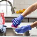 GUSTO [100 Count] Blue Nitrile Disposable Gloves - 4 Mil, Latex & Rubber Free, Non-Sterile Powder Free - Large