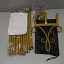 53.9" Gold Easel Stand for Sign, Heavy Duty Metal Display Easel with Storage Bag, Adjustable Art Easel for Wedding Sign, Welcome Sign, Picture