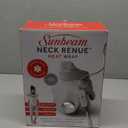 Sunbeam Contoured Heating Pad for Neck & Shoulder Pain Relief with Auto Shut Off Moist Heating Option 22 x 19 Grey