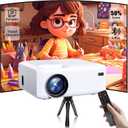 2025 Mini Bluetooth Projector,Full HD Portable Outdoor Movie Projector with Built-in Speaker Video Projector Compatible with Smartphone, HDMI, USB, AV, Fire Stick, PS5 for Home, Bedroom, Outdoor