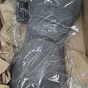 3 in 1 Back Massager, Electric Lumbar Support Pillow, Triple Fusion Back Massager for Pain Relief Deep Tissue, with Traction, Vibration & Heat and Against for Lower Backs&Spine Support (Black)