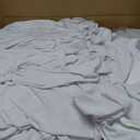 VEVOR 100 Pcs White Chair Covers Polyester Spandex Chair Cover Stretch Slipcovers for Wedding Party Dining Banquet Flat-Front Chair Covers