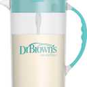 Dr. Brown's Baby Formula Mixing Pitcher with Adjustable Stopper, Locking Lid, & No Drip Spout, 32oz, BPA Free, Teal