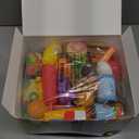 Jaxojoy 122 Piece Pretend Food Set for Kids - Food Toys for Kids Kitchen Set - Pretend Play Kitchen Accessories and Playset for Interactive and Imaginative Activities