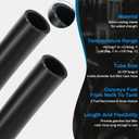 Frienda 2 Pcs Gasoline Fuel Filler Neck Hose with 8 Clamp Set 2 Inches Inside Diameter,15 7/8 inch Length Reinforced Gas Tank Fuel Filler Hose(Straight,2 Inch)