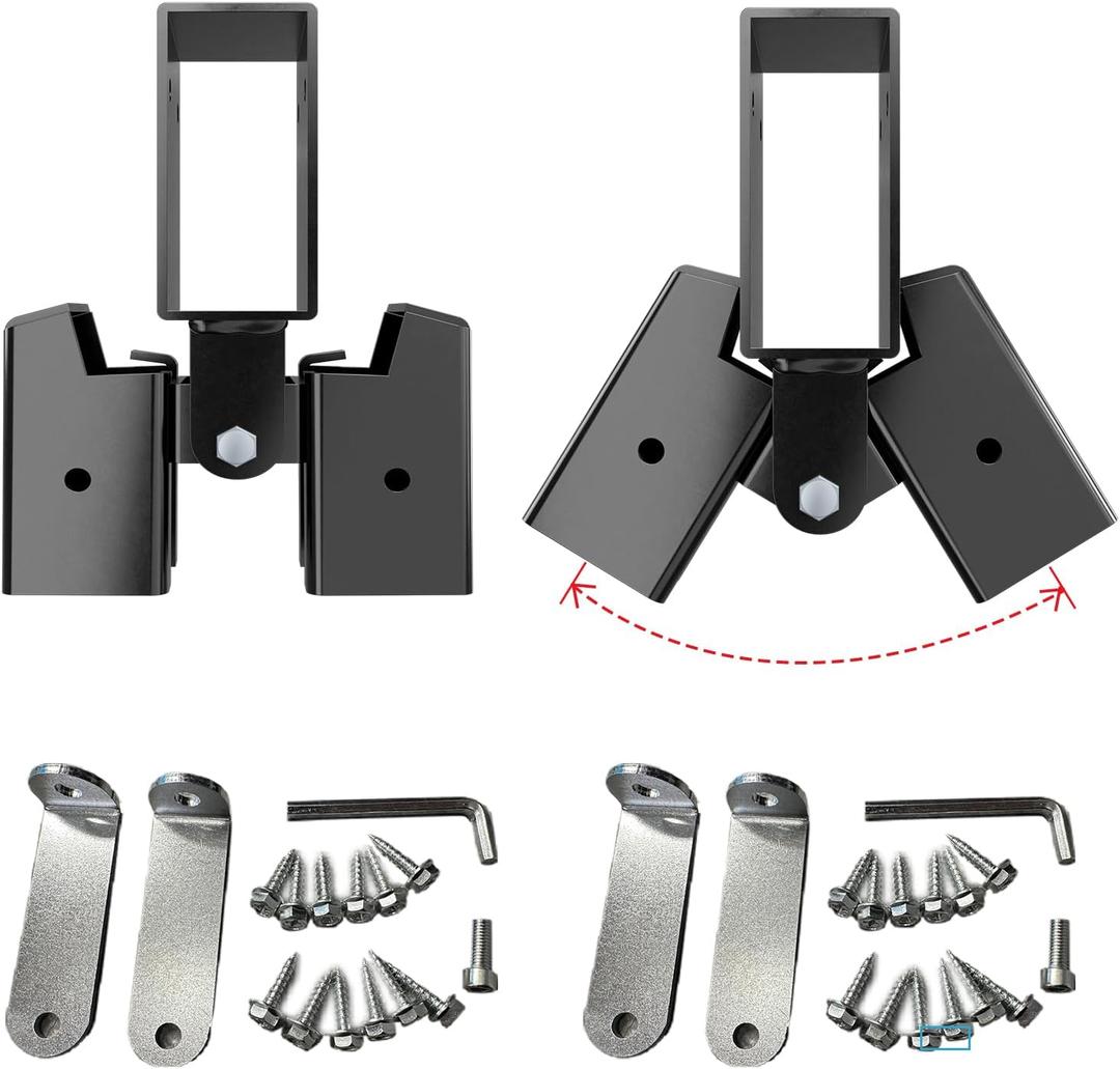 2 PCS AR500 Steel 2x4 Target Stand Brackets, High Strength Welded Construction Target Hanger/Holder, Spare Part, Heavy Duty A-Frame Swing Sets Brackets, Adjustable Legs for 2x4 Wood Board