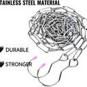 2 PCS Stainless Steel 10 Hole Space Saving Hangers Perfect Closet Organizers for Clothes Dorm & Home Use